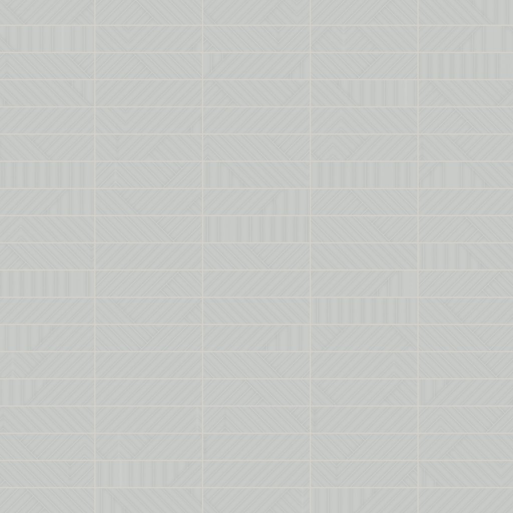 Qualis Ceramica Geometra 3x12 Silver Maze