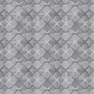 Marble Systems Snow White, Allure, Skyline Multi Finish Nuage Marble Mosaic 8 5/8x17 1/4 - Snow White, Allure, Skyline - 8 5/8" x 17 1/4" x 3/8"