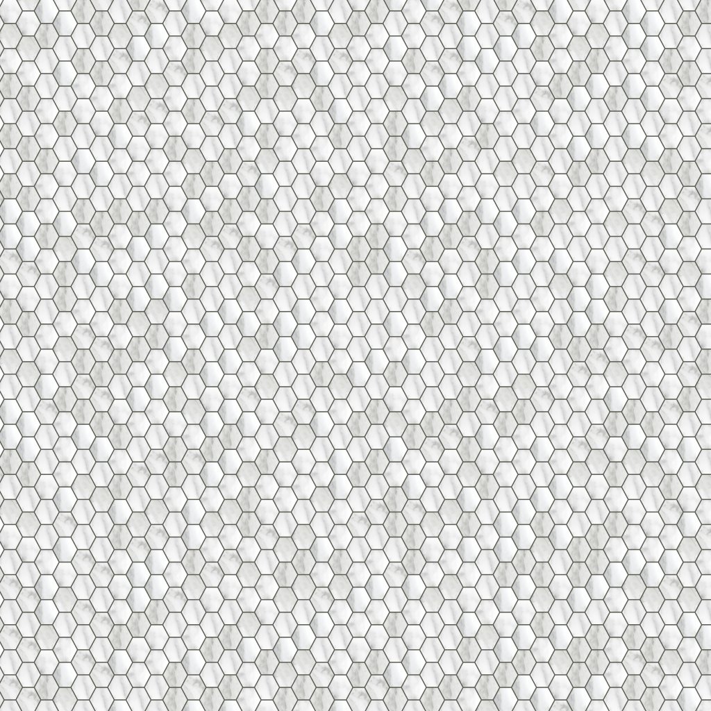 Qualis Ceramica Luxury Arabescato Verona 2" Hexagon Honed - Grey