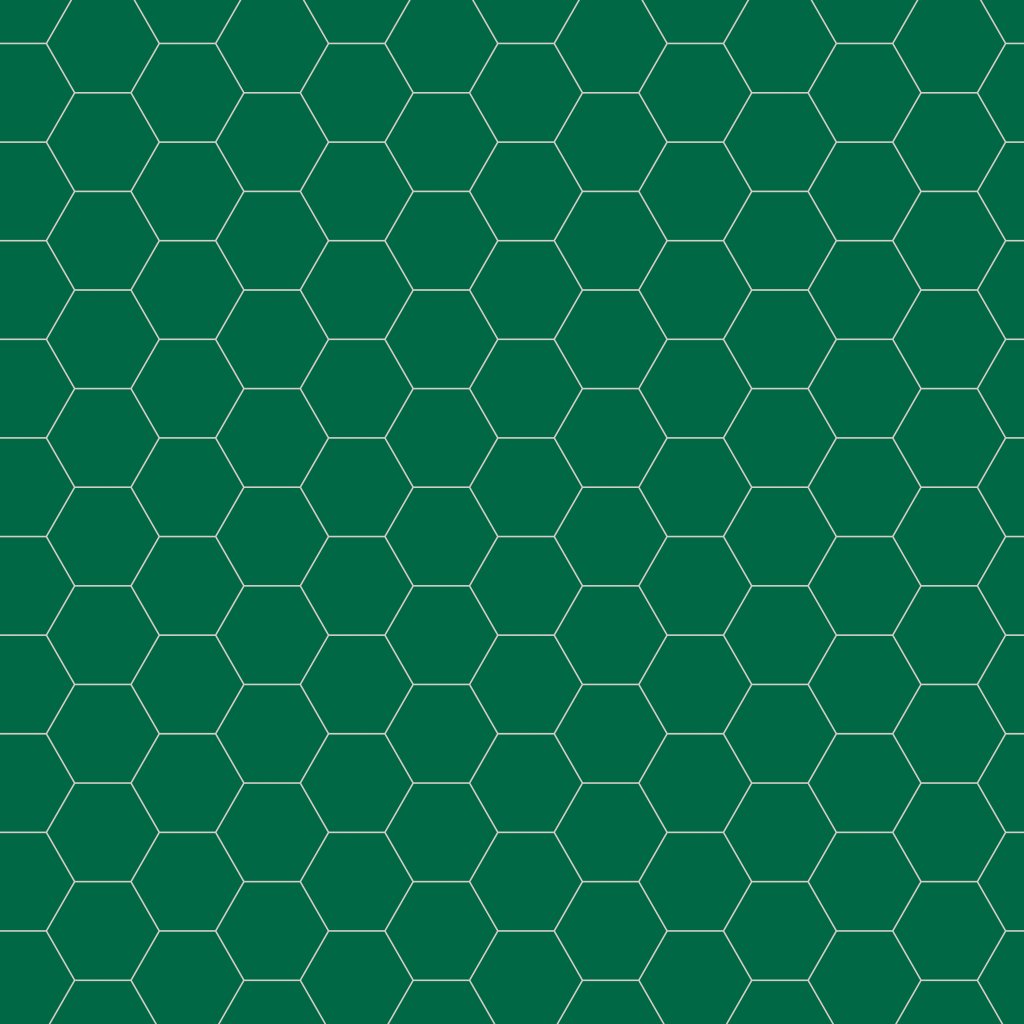 Qualis Ceramica Ronda 5.5x6.3 Green Hexagon