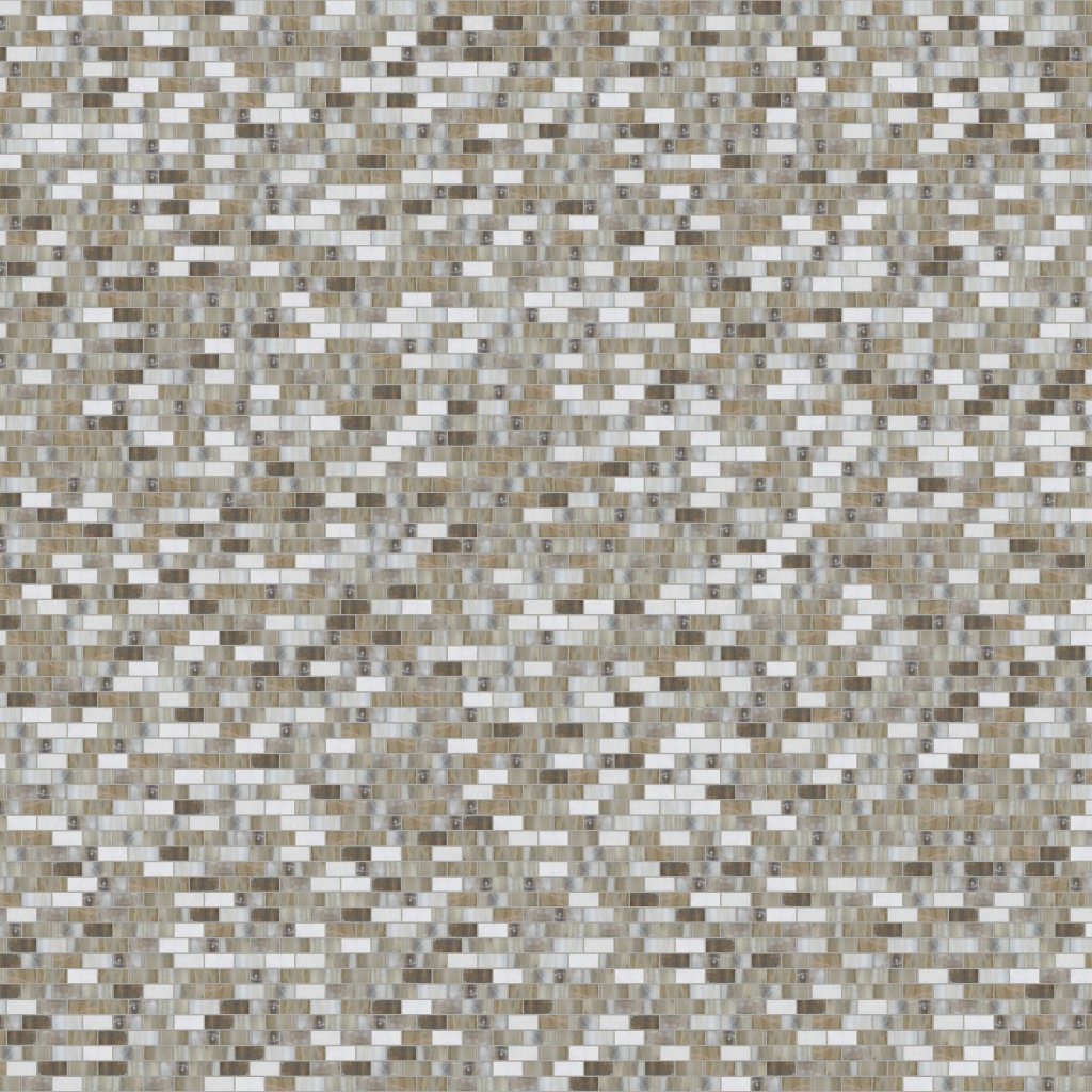 Marble Systems Kiri Matte 1/2x1 1/4 Glass Mosaic 12 3/4x12 1/4 - Kiri
