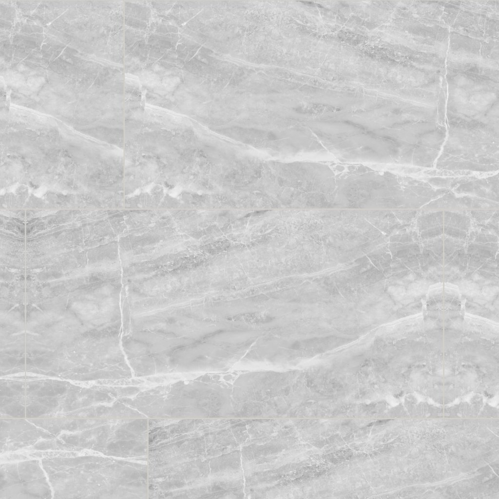 Qualis Ceramica Plata 24x48 Perla Grigia Polished