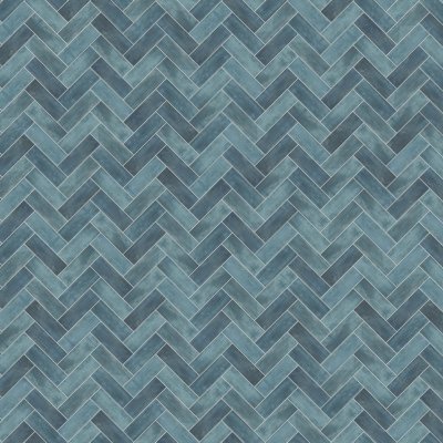 Qualis Ceramica Lisbon 2X6 Blue - Herringbone