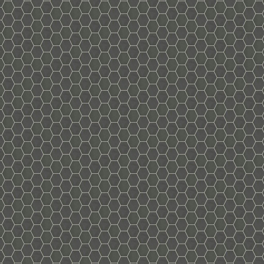 Qualis Ceramica Form 7" Hexagon Graphite