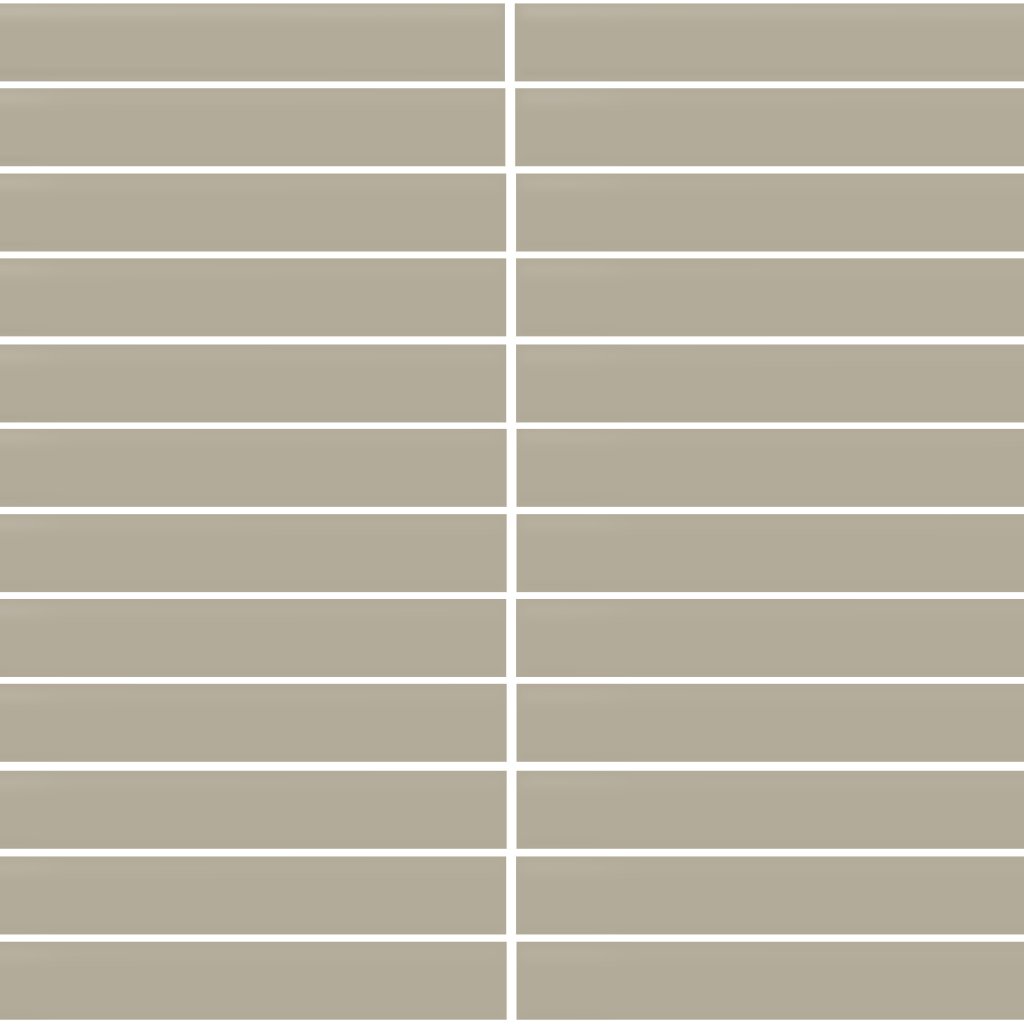 Daltile Color Wheel Mosaic Matte Architectural Gray, Straight Joint, 1X6, Matte - Matte Architectural Gray