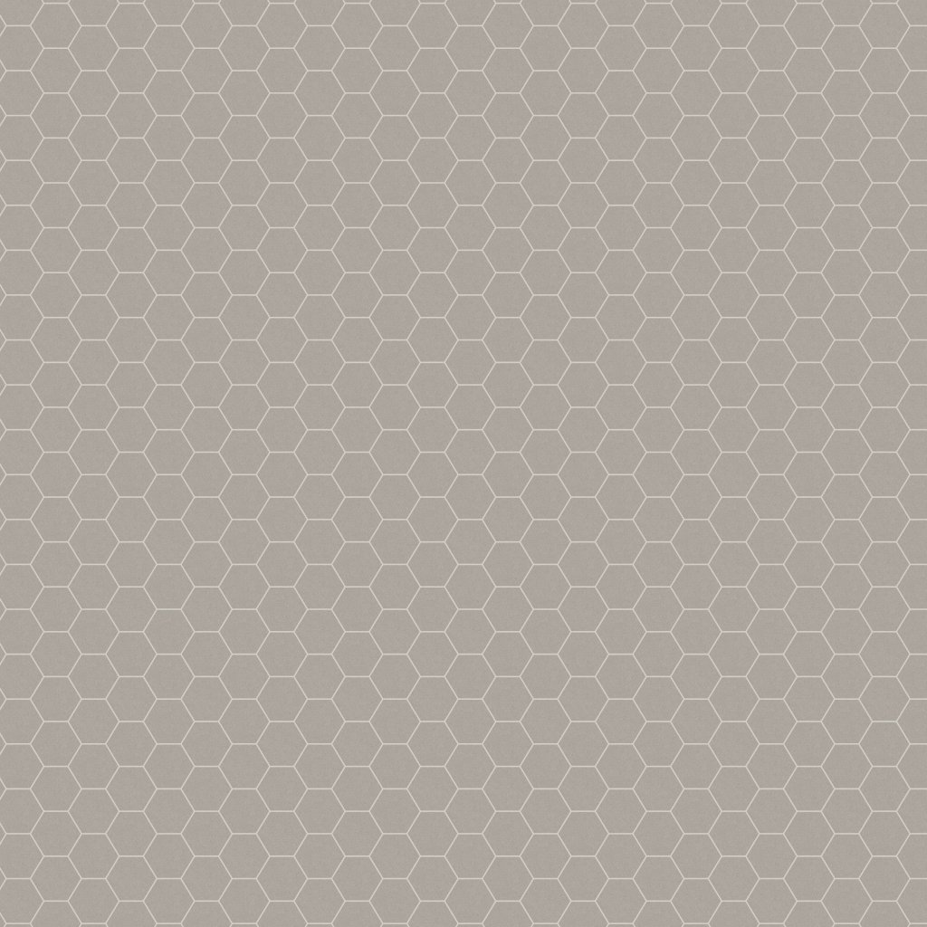 Qualis Ceramica SERENA 4" HEX PEWTER