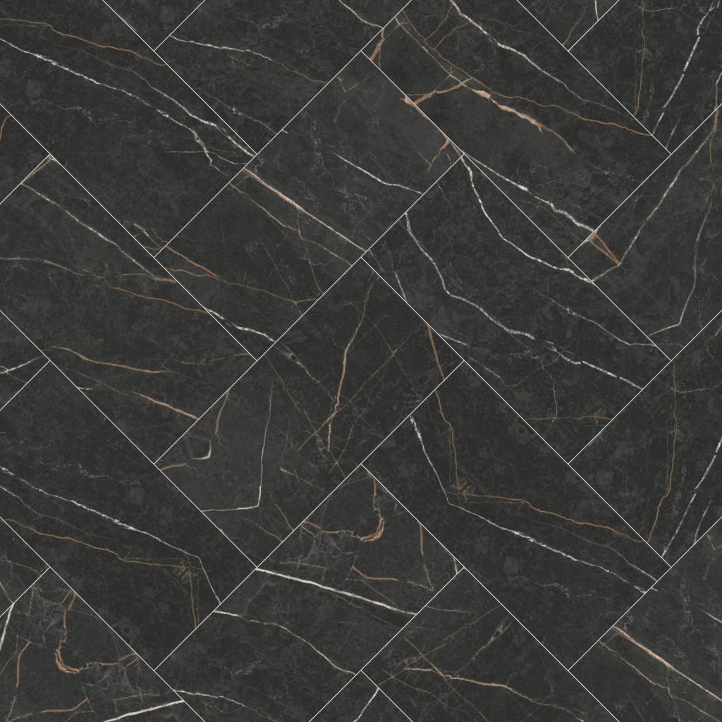 Daltile Perpetuo Infinite Black, Rectangle, 12X24, Polished - Infinite Black