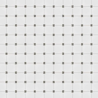 Marble Systems 192a Garden Blanc, Poly Glazed Ceramic Tile 5 1/2x5 1/2 - 192a Garden Blanc, Poly - 5 1/2" x 5 1/2" x 1/4"