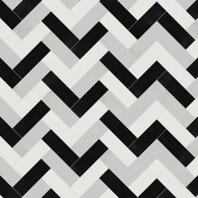 Qualis Ceramica Hamptons Collection Step Up Mosaic Matte-Gloss Mix - 11.13" x 15.25"