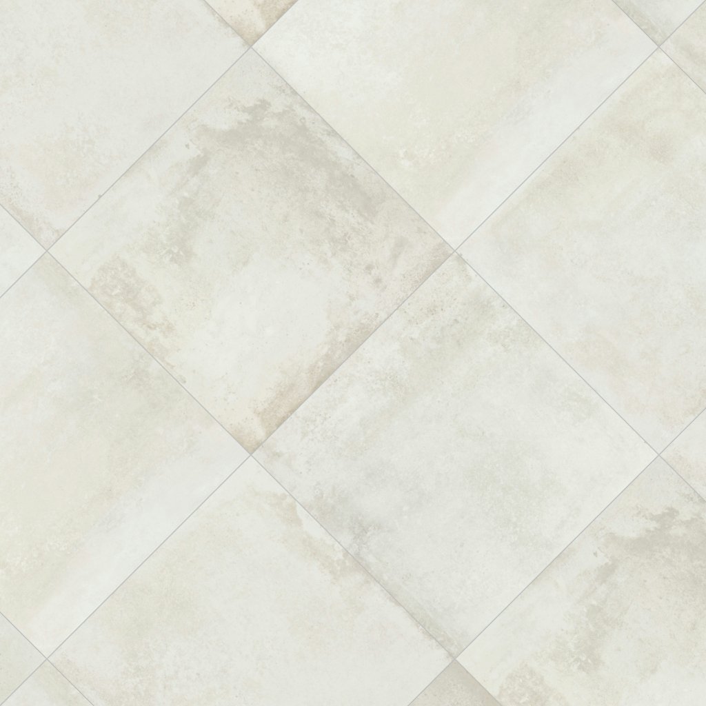 Daltile Rekindle White, Square, 24X24, Stepwise, Matte - White