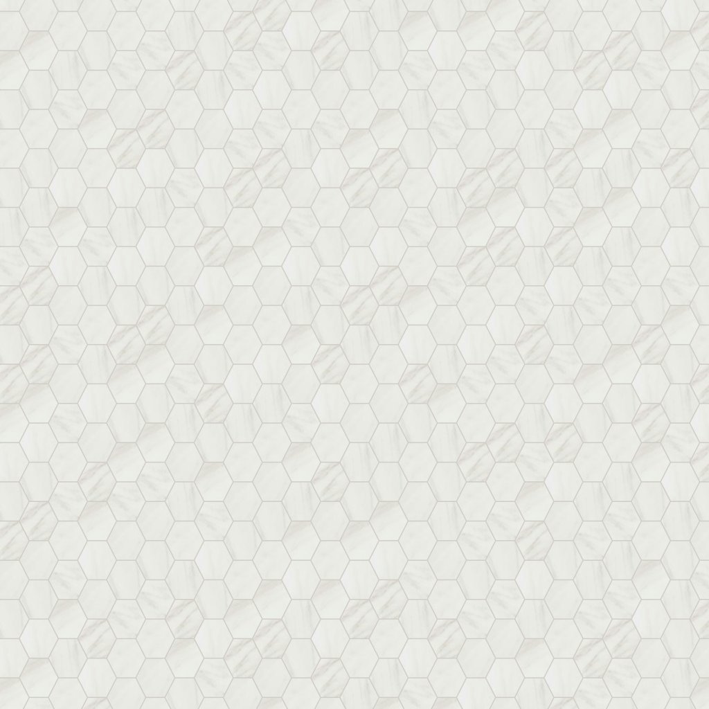 Qualis Ceramica Royal Stoneworks 2" Italian Cream Vein Hex