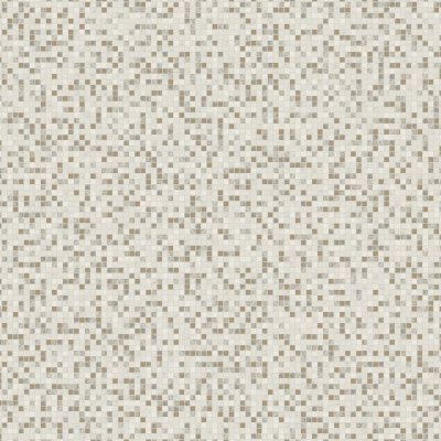 Qualis Ceramica Riviera Tileworks Chelsea Grey Beige Glass QUartzite and Metal Décor 7/8"x7/8" Mosaic - 12" x 12"