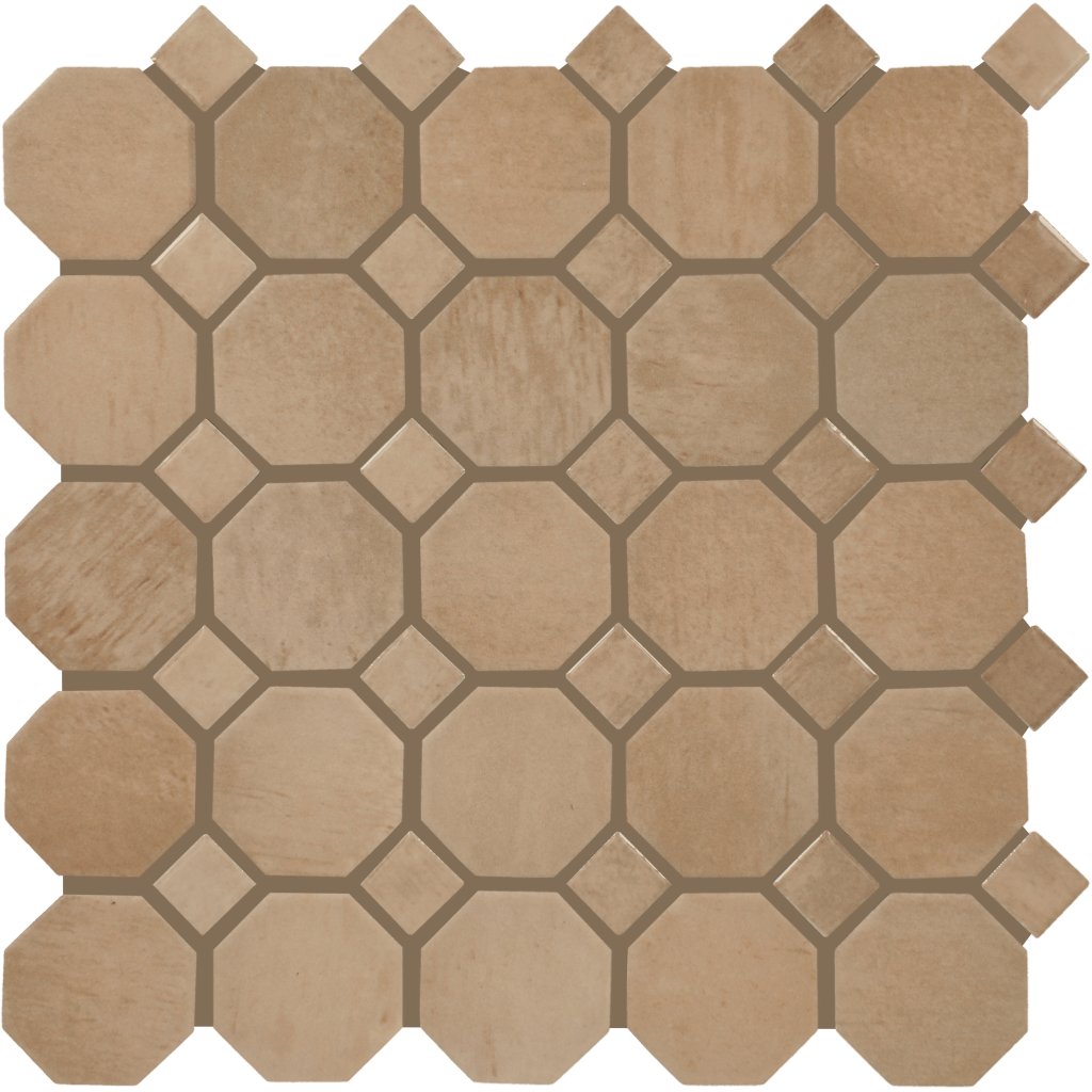 Daltile Relicca Foxed, Octagon / Dot, 2, Mixed - Foxed