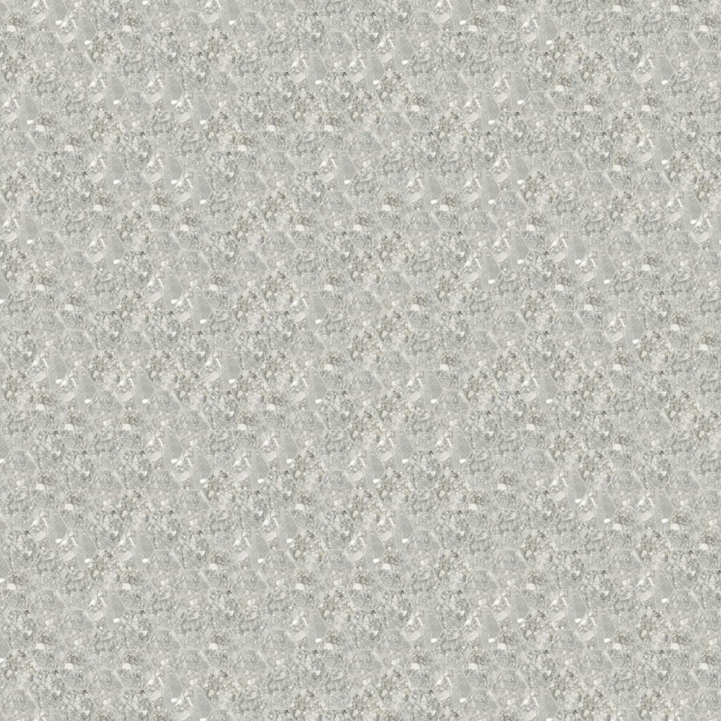Qualis Ceramica Royal Stoneworks 2" Regal Fossil Vein Hex