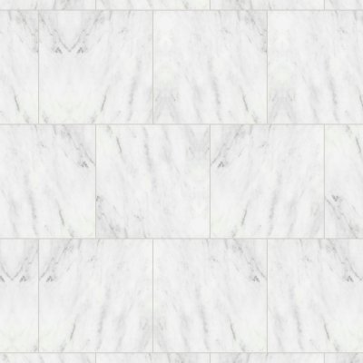 Qualis Ceramica Bianco Venatino 18x18 Polished - Alternating 1/2