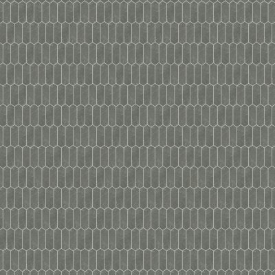 Qualis Ceramica Stark Carbon 2x6 Picket Mosaic - 10.5"x12"