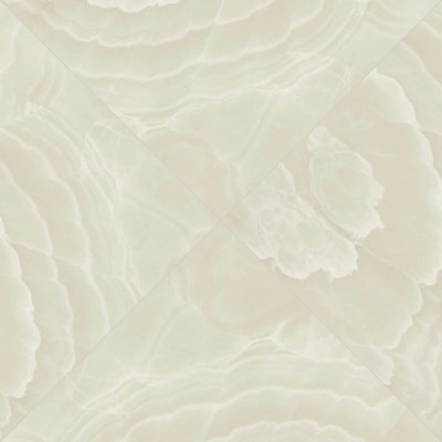 Qualis Ceramica Lustra 48x48 Onyx Crema Polished - Herringbone
