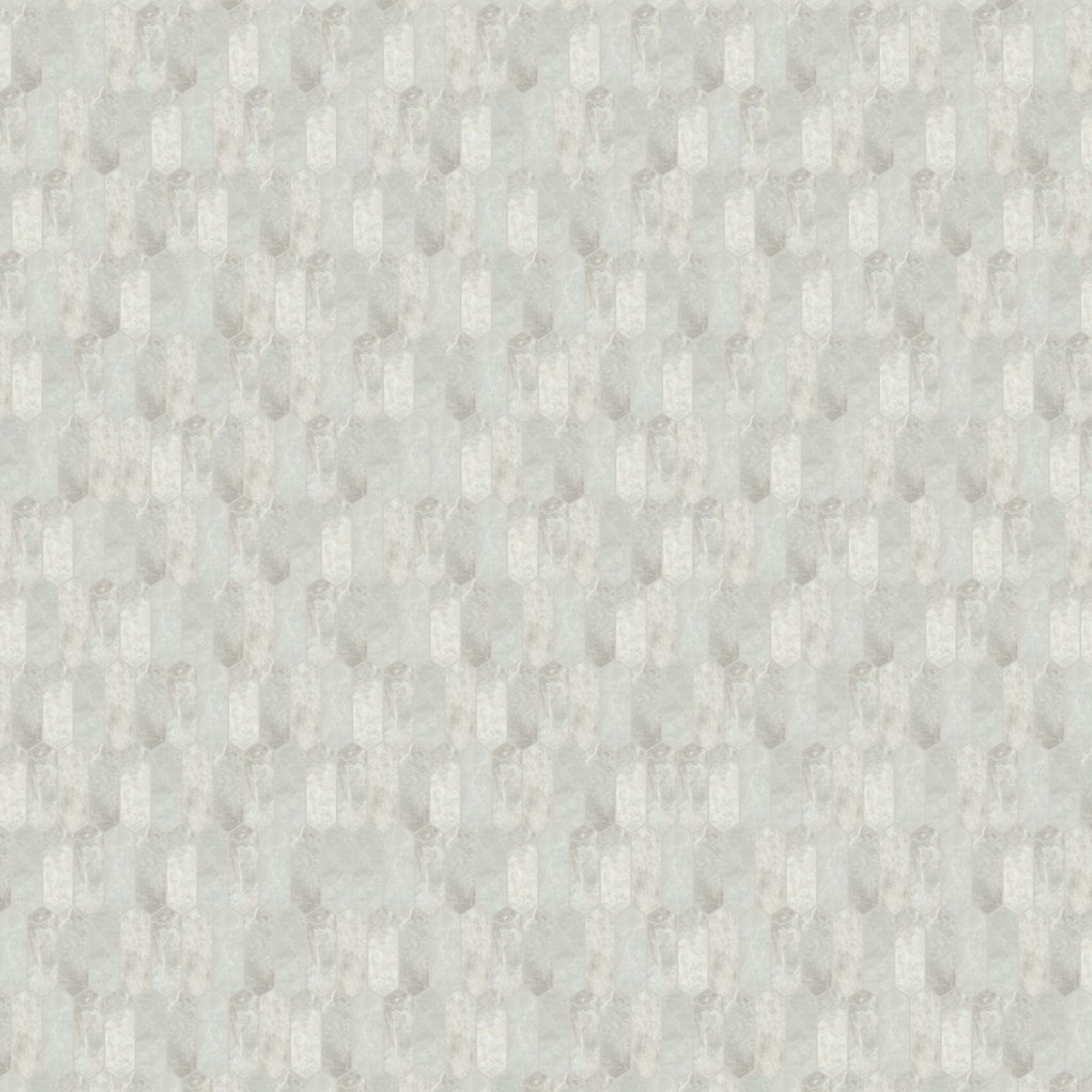Qualis Ceramica Apollo Argento 2x6 Picket Mosaic