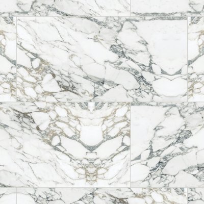 Qualis Ceramica Royal Stoneworks 24X48 Italian Arabescato Polished - Alternating 1/3