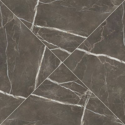 Qualis Ceramica Royal Stoneworks 48X48 Regal Brown Marble Polished - Herringbone