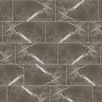 Qualis Ceramica Royal Stoneworks 12X24 Regal Brown Marble Honed - 12" x 24"