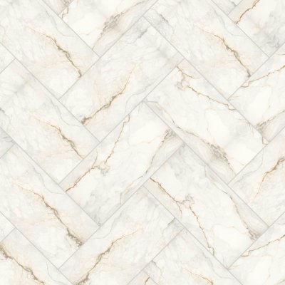 Qualis Ceramica Treasure Perfect Calacatta 12x24 Polished - Herringbone