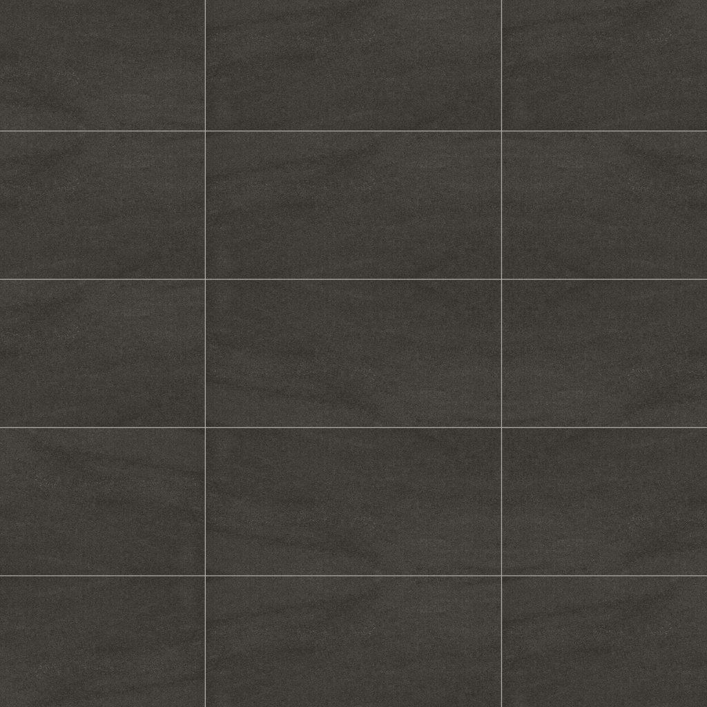 Marble Systems Atelier Black Lappato Concrete Look Porcelain Tile 12x24 - Atelier Black