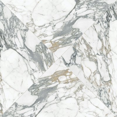 Qualis Ceramica Royal Stoneworks 48X48 Italian Arabescato Polished - Herringbone