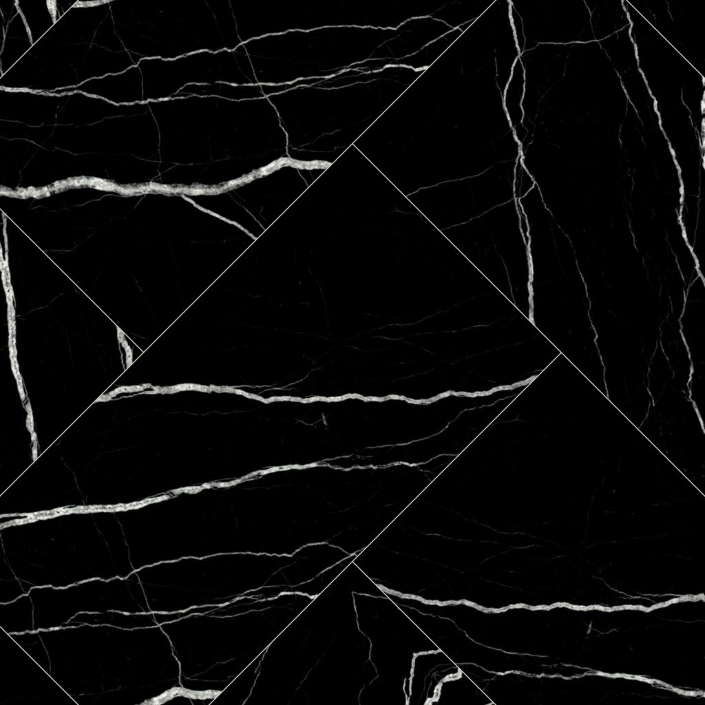 Qualis Ceramica Treasure 24x48F Midnight Nero Polished