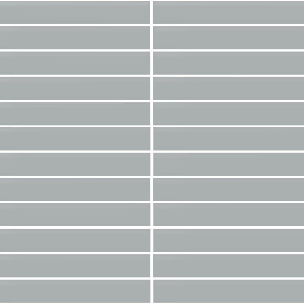 Daltile Color Wheel Mosaic Matte Desert Gray, Straight Joint, 1X6, Matte - Matte Desert Gray