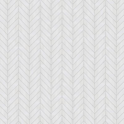 Marble Systems Snow White Polished Chevron Waterjet Marble Mosaic 13x10 - Snow White - 13" x 10" x 3/8"