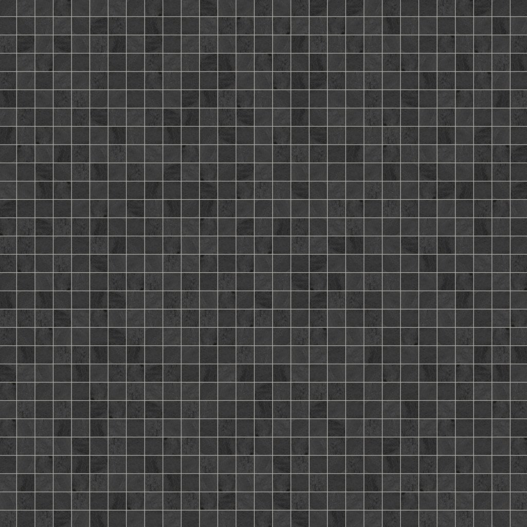 Marble Systems Slate Matte 2x2 Slate Look Porcelain Mosaic 12x12 - Slate