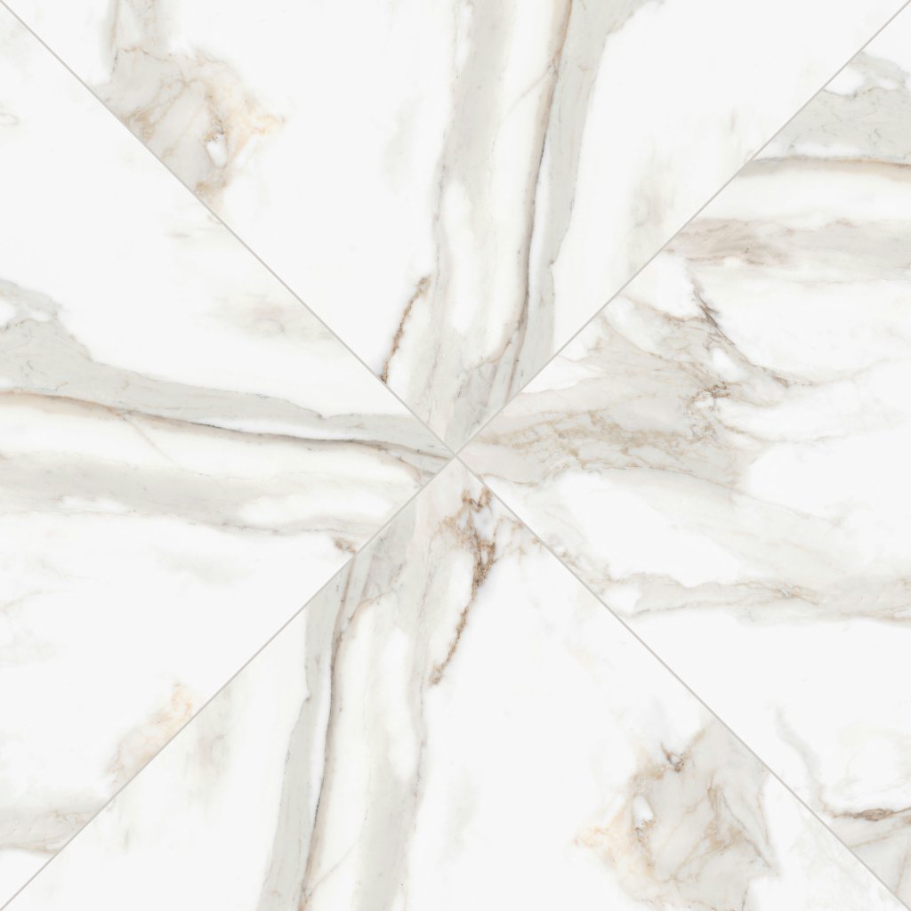 Qualis Ceramica Royal Stoneworks 48X48 Calacatta Royale Polished