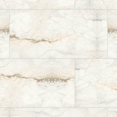 Qualis Ceramica Treasure Perfect Calacatta 24x48 Polished - Alternating 1/3