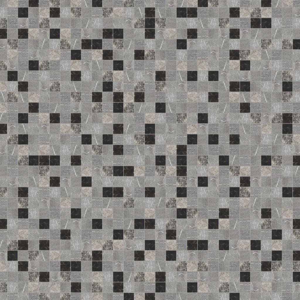 Marble Systems Iris Black Textured 2x2 Marble Mosaic 12x12 - Iris Black