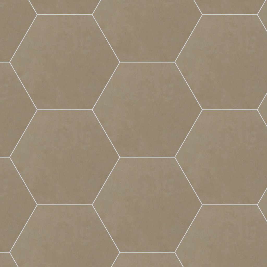 Daltile Bee Hive Taupe, Hexagon, 24X20, Matte - Taupe