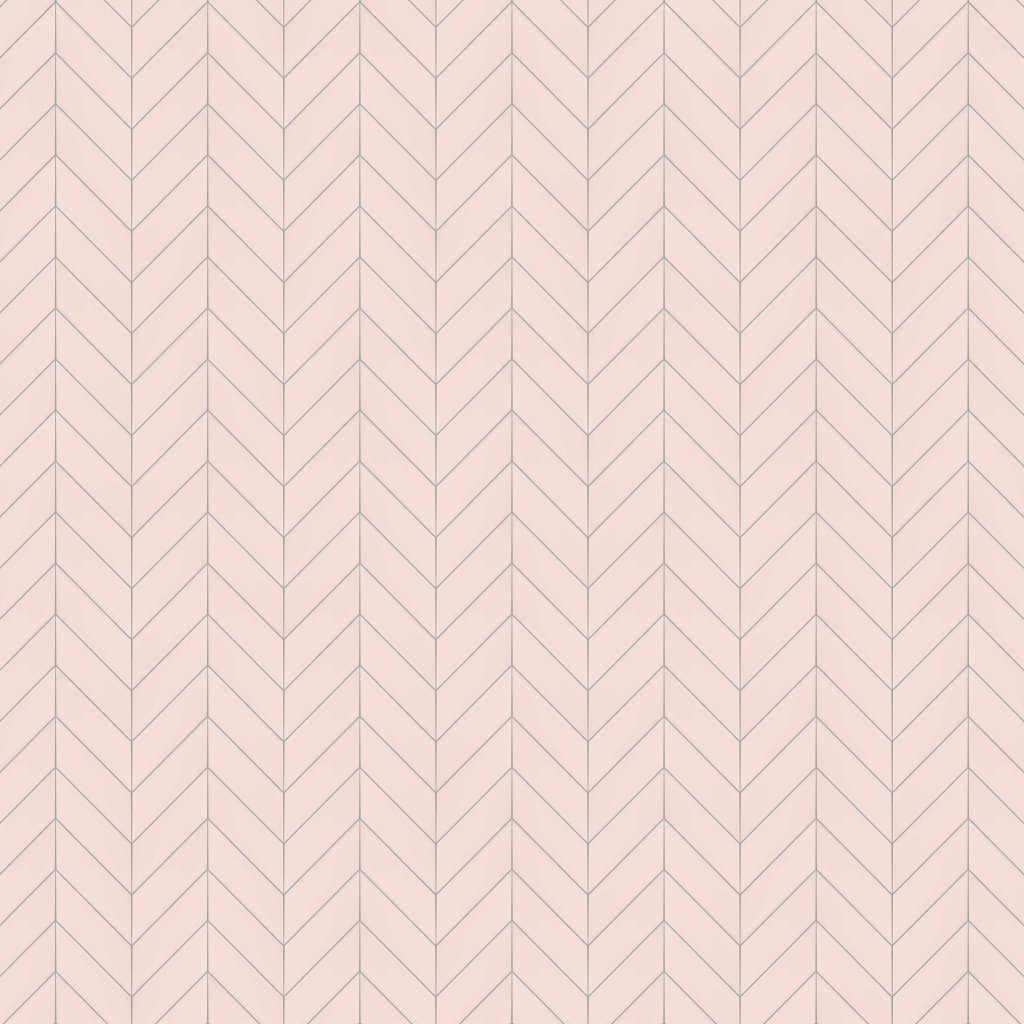 Marble Systems Rosie Glossy Chevron Ceramic Tile 2x6 - Rosie