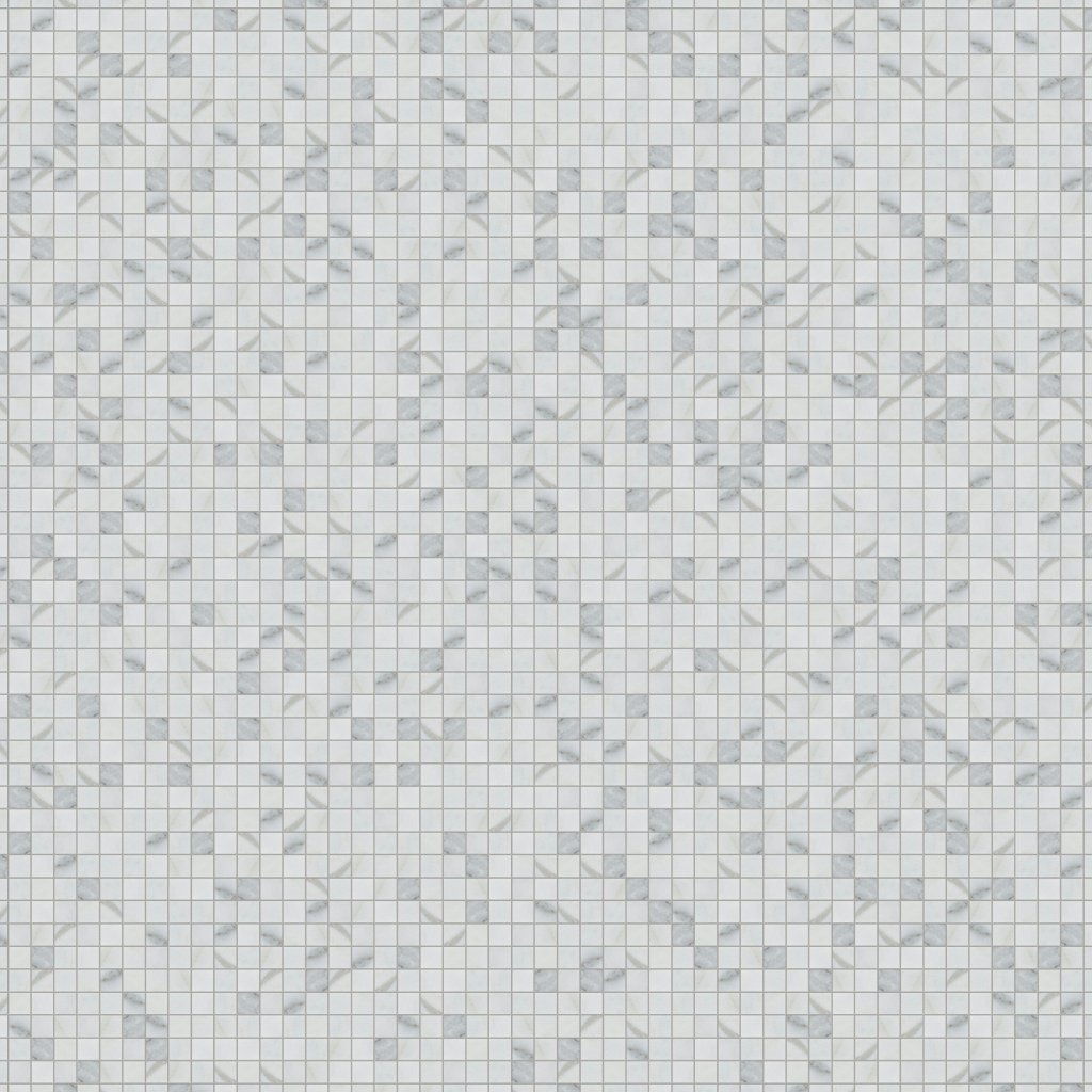Marble Systems Calacatta Gold Royal Polished 1x1 Marble Mosaic 12x12 - Calacatta Gold Royal