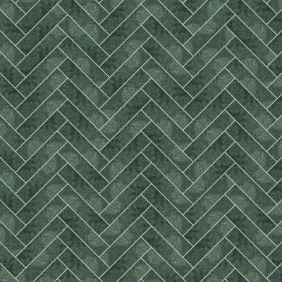 Qualis Ceramica Diosa Verde 3x12 - Herringbone