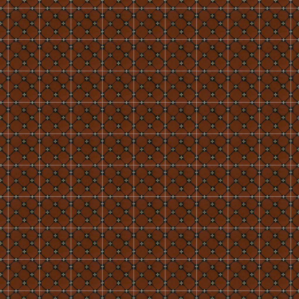 Marble Systems Duke Glossy Glazed Terracotta Tile 6x6 - Duke