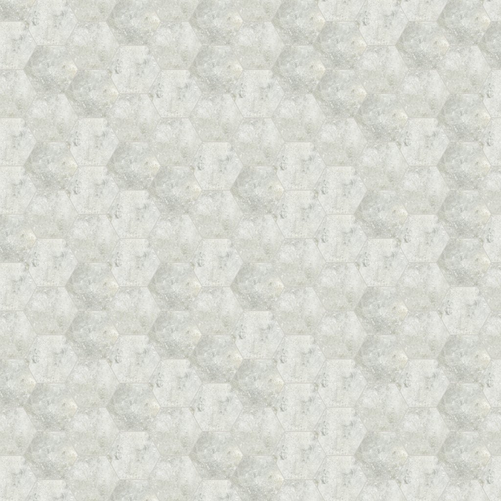 Qualis Ceramica Seville 5.5x6.3 White Hexagon
