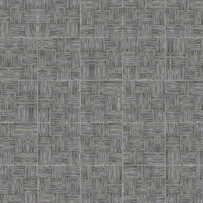 Qualis Ceramica Riviera Tileworks Chelsea Black Slate Multiple square Interlocking Mosaic - 12" x 12"