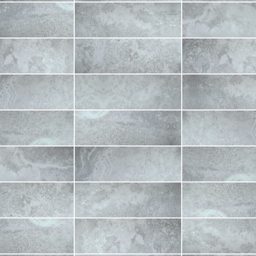 Qualis Ceramica QU Siena Grigio 8X24W - Grey