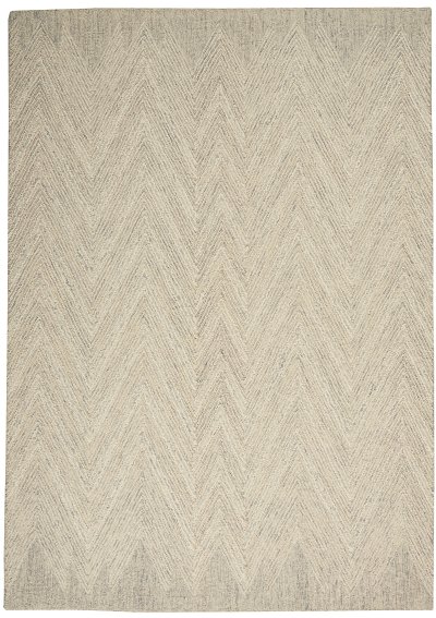 Nourison Home Nourison Linked LNK04 8' x 10'6" Ivory Grey Modern Indoor Rug - 3'9" x 5'9"