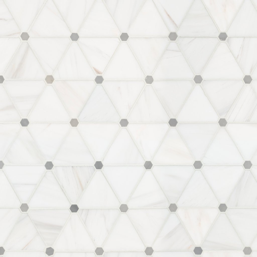 MSI Bianco Dolomite Pinwheel Polished - White-Cool