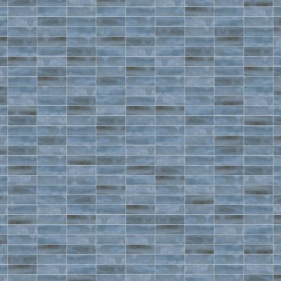 Qualis Ceramica Aruba 2x6 Night Blue Matt - Grid