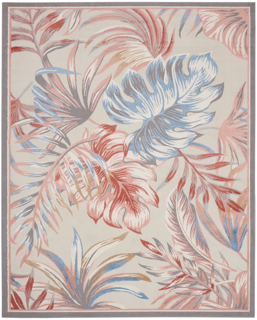 Nourison Home Nourison Seaside SDS01 7'10" x 9'10" Multicolor Tropical Indoor Rug