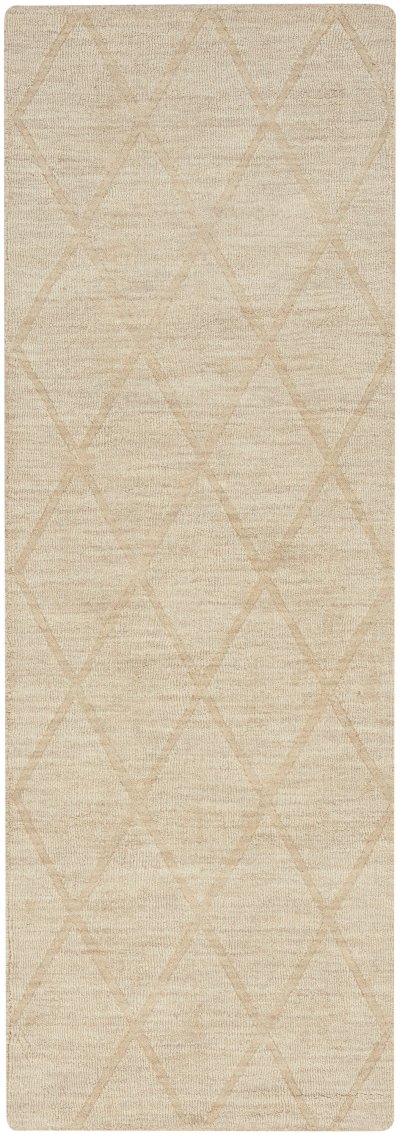 Nourison Home Nourison Wool Haven WOH01 5'3" x 7'3" Beige Modern Indoor Rug - 2' x 6'