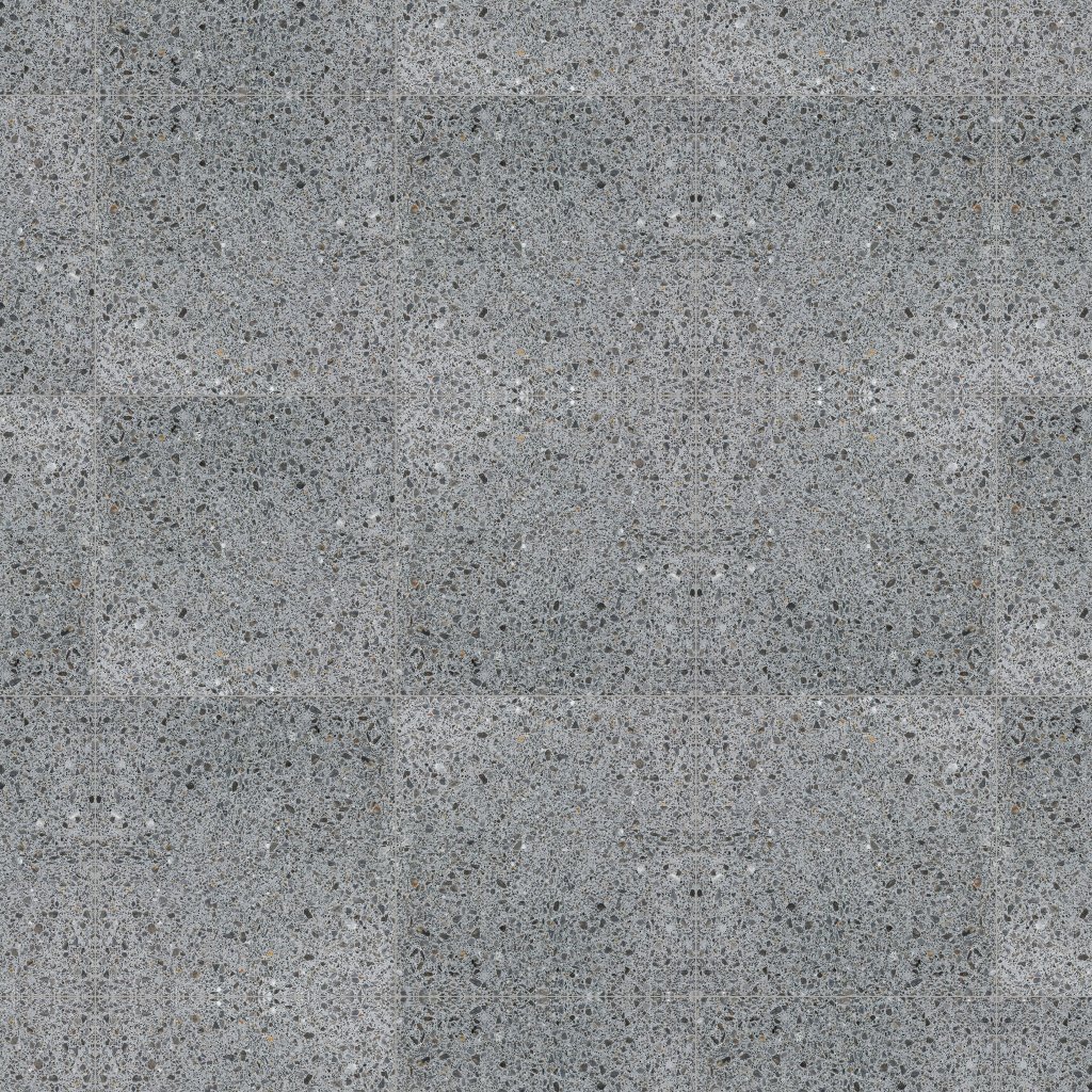 Marble Systems Mono Cool Grayscale Honed Terrazzo Tile 15 3/4x15 3/4 - Mono Cool Grayscale