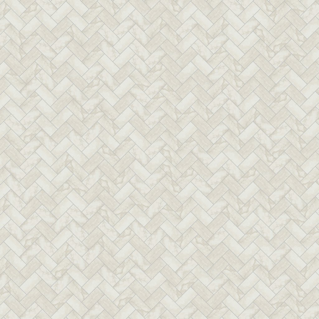 Daltile Archaia Relic White, Herringbone, 2X4, Matte - Relic White